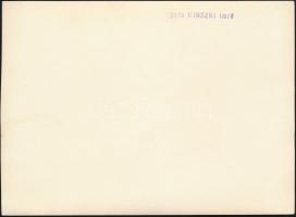 cca 1936 Kinszki Imre (1901-1945) budapesti fotóművész pecséttel jelzett, vintage fotóművészeti alko...