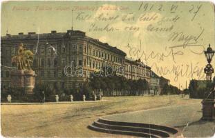 1912 Pozsony, Pressburg, Bratislava; Fadrusz rakpart / Fadrusz Quai / quay (non PC) (fa)