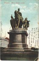 Pozsony, Pressburg, Bratislava; Mária Terézia szobor / Maria Theresa monument, statue (fa)