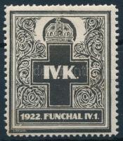 1922 Károly király gyász levélzáró