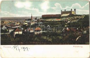 1907 Pozsony, Pressburg, Bratislava; vár / castle (EB)