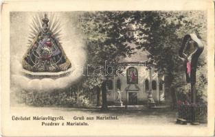 1912 Máriavölgy, Mariental, Mariathal, Marianka (Pozsony, Pressburg, Bratislava); kegytemplom, búcsújáróhely / pilgrimage church