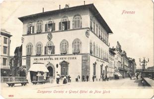 Firenze, Florence; Lungarno Corsini e Grand Hotel de New York (EM)