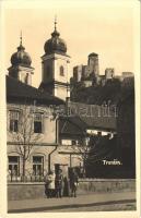 1936 Trencsén, Trencín;  vár, templom / Trenciansky hrad / castle, church. photo