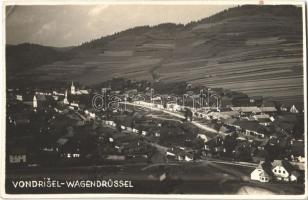 Merény, Vagendrüssel, Wagendrüssel, Vondrisel, Nálepkovo; látkép / general view, photo (vágott / cut)