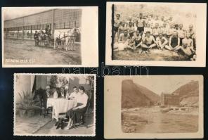 1945 előtt, különböző időpontokban és eltérő helyszíneken, sokféle témáról készült, 13 db vintage fo...