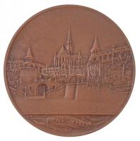 Berán Lajos (1883-1943) 1931."Budapesti emlék" kétoldalas, vert Br emlékérem (79mm) T:1,1-