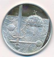 Fülöp Zoltán (1951-) 1978. "Budapest - Parlament / Királyi szent ereklyék" Ag emlékérem dí...