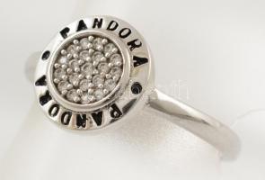Ezüst(Ag) állítható gyűrű, Pandora jelzéssel, bruttó: 3,3 g