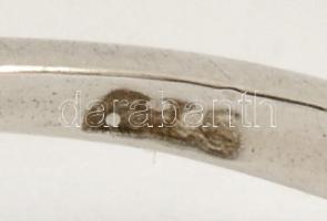 Ezüst(Ag) háromköves  gyűrű, jelzett, méret: 55, bruttó: 2,3 g