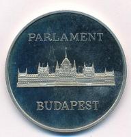 1989. "A Magyar Köztársaság Országgyűlése / Parlament- Budapest" fém emlékérem tokban (40m...