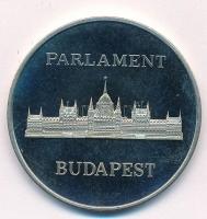 1989. "A Magyar Köztársaság Országgyűlése / Parlament- Budapest" fém emlékérem tokban (40m...