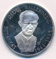 Bognár György (1944-) DN Raoul Wallenberg - Budapest 1944-1945 Ag emlékérem dísztokban (31,39g/0.999/42,5mm) T:1 (PP) patina