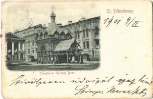 1901 Saint Petersburg, Sankt-Peterburg, St. Petersbourg; Chapelle du Gostinny Dvor / chapel (Rb)