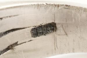 Ezüst(Ag) virágos medál, jelzett, méret: 53, bruttó: 7,3 g