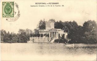 Saint Petersburg, Sankt-Peterburg, St. Petersbourg; Peterhof, Lile de la Tzarine / Petergof, island palace. TCV card (EK)