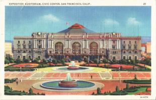 1936 San Francisco, Exposition Auditorium, Civic Center (tear)