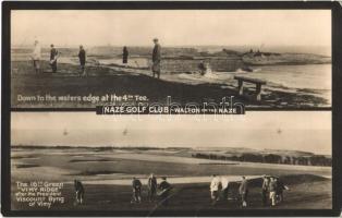 Walton-on-the-Naze, Naze Golf Club, Down to the waters edge at the 4th Tee, the 16th Green Vimy Ridge after the President Viscount Byng of Vimy (fa)
