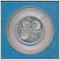 1980. Jelzett ezüst naptárérem "Állami pénzverő" feliratú műanyag tokban (0.835/24mm) T:1 ...