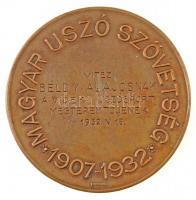 Göröntsér Greff Lajos (1888-1976) 1932. "Magyar Úszó Szövetség 1907-1932" Br emlékérem &qu...