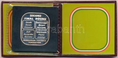 1982. "FIFA-Football VB Spanyolország" Ag emlékérem, eredeti tokban (35g/0.925/36x41mm) T:...