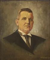 Tarcsfalvi Albert (?-?): Dr. Májay Ferenc (Marosvásárhely polgármestere 1940-1944). Olaj, vászon, jelzett, keretben, 54×46 cm