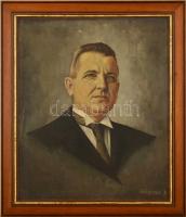 Tarcsfalvi Albert (?-?): Dr. Májay Ferenc (Marosvásárhely polgármestere 1940-1944). Olaj, vászon, je...