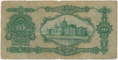 1929. 10P "Deák Ferenc" "B286 082862" T:III- ly.
 Hungary 1929. 10 Pengő "...