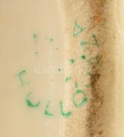 Hollóházi porcelán kulacs, matricás, jelzett, kopásnyomokkal, m: 11,5 cm