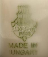 Zsolnay porcelán kulacs, matricás, jelzett, lepattanással, dugó nélkül, m: 7,5 cm