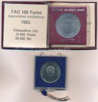1980. 100Ft "Szovjet-magyar közös űrrepülés" MNB plombált műanyag tokban + 1983. 100ft Cu-...