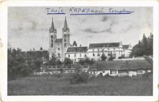 1950 Türje, Premontrei Prépostság Árpád-kori temploma és rendháza (kis szakadás / small tear)