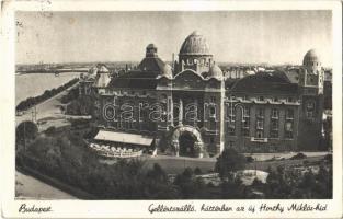 Budapest XI. Gellért szálló, új Horthy Miklós híd a háttérben (EK)