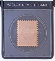 1980. Szovjet-Magyar Közös Űrrepülés - V. Kubaszov - Farkas B. Au bélyegérem (~4,48g/0.585/23x27mm) T:1