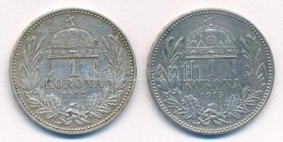 1912KB-1915KB 1K Ag "Ferenc József" (2x) T:2 patina
Adamo K5.1