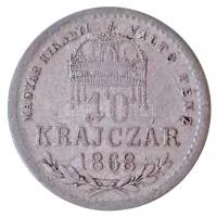 1868KB 10kr Ag "Magyar Királyi Váltó Pénz" T:2-
Adamo M10.1