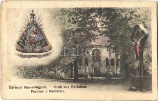 1913 Máriavölgy, Mariental, Mariathal, Marianka (Pozsony, Pressburg, Bratislava); kegytemplom, búcsújáróhely / pilgrimage church (EK)