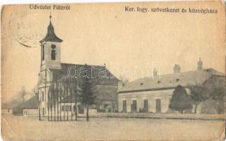 1933 Füle, községháza, Ker. fogyasztási szövetkezet üzlete és saját kiadása (Rb)