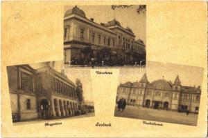 1948 Szolnok, városháza, vasútállomás, megyeháza (EK)
