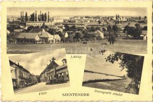 1933 Szentendre, Fő tér, Dunapart (EK)