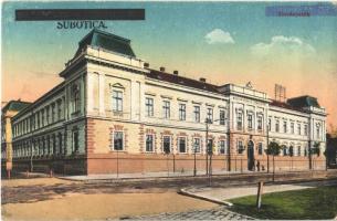 Szabadka, Subotica; Törvényszék (Magyar Királyi Törvényház) / court + 1940 Szabadka visszatért + 1940 Újvidék visszatért So. Stpl