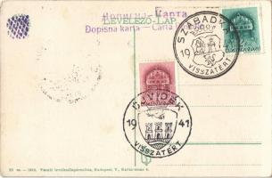 Szabadka, Subotica; Törvényszék (Magyar Királyi Törvényház) / court + "1940 Szabadka visszatért...