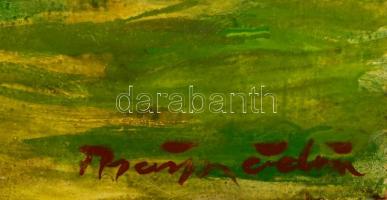 Márffy jelzéssel: Virágzó fa. Olaj, farost, 80×68 cm