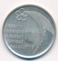 Törökország 1973. 50L Ag "50 éves a Köztársaság" T:1-
Turkey 1973. 50 Lira Ag "50th ...