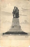 1912 Kassa, Kosice; Honvéd szobor a 9. honvéd zászlóalj emlékének. Nyulászi Béla kiadása / military monument (EM)