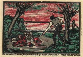 Német Birodalom/Weimari Köztársaság/Kneitlingen 1922. 50Pf(4x) + 75Pf(4x) + 1M(2x) összesen 10klf db...