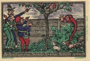 Német Birodalom/Weimari Köztársaság/Kneitlingen 1922. 50Pf(4x) + 75Pf(4x) + 1M(2x) összesen 10klf db...