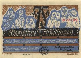 Német Birodalom/Weimari Köztársaság/Kneitlingen 1922. 50Pf(4x) + 75Pf(4x) + 1M(2x) összesen 10klf db...