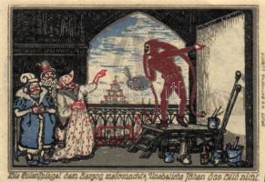 Német Birodalom/Weimari Köztársaság/Kneitlingen 1922. 50Pf(4x) + 75Pf(4x) + 1M(2x) összesen 10klf db...