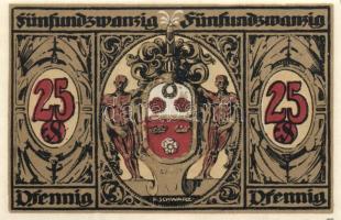 Német Birodalom/Weimari Köztársaság/ Kronach 1921. 25Pf(3x) + 50Pf(3x) összesen 6klf db, teljes sor ...